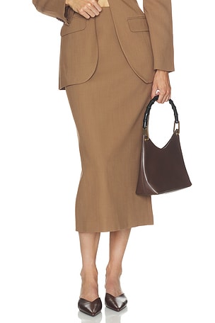 Wool Blend Pencil Skirt Helsa
