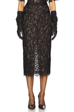 The Lace Midi Skirt Helsa