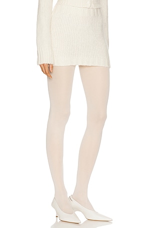 Helsa Annabelle Knit Skirt in Ivory