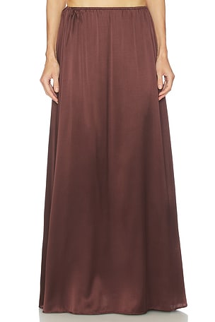 The Silk Charmeuse Maxi Skirt Helsa