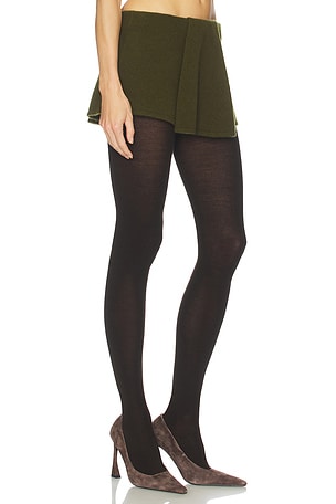 Helsa Josefine Knit Skirt in Olive. Size XXS. Also