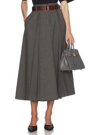 JUPE WOOL BLEND PLEATED Helsa