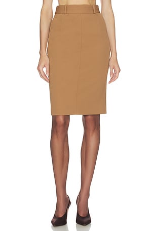 Helsa Pencil Skirt in Tan