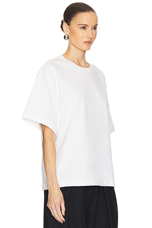 Helsa The Boxy Tee in Thick Jersey in White