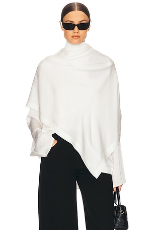 Silk Tunic With Detachable Scarf Helsa