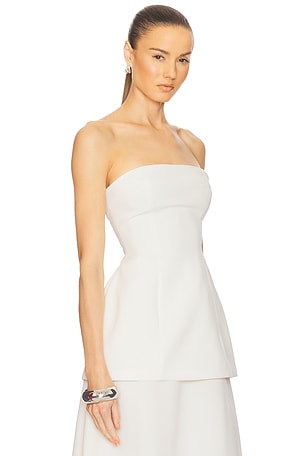 Helsa The Heavy Crepe Tunic Top in Ivory