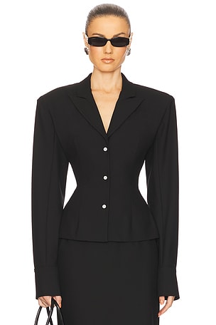 Helsa The Suit Overshirt in Black