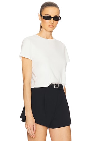 Helsa The Rib Baby Tee in White
