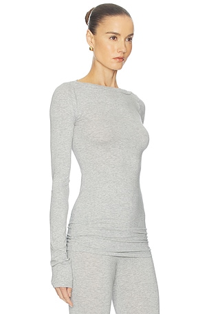 Helsa The Extra Slim Jersey Shirt in Grey