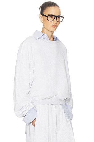 Helsa The Full Sweatshirt in Fleece in Grey. Size XXS. Also