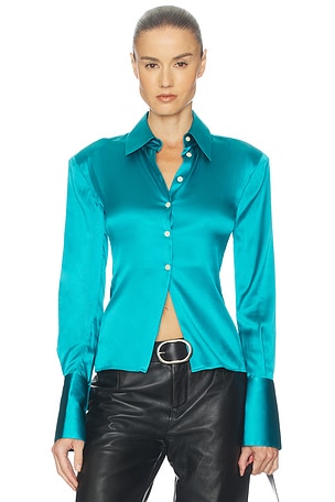 The Silk Charmeuse Shirt Helsa