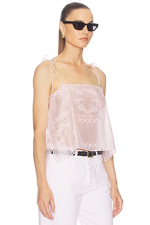 Helsa Handkerchief Camisole in Pink