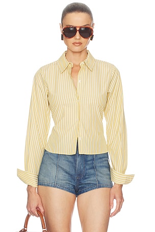 Stripe Poplin Fitted Shirt Helsa