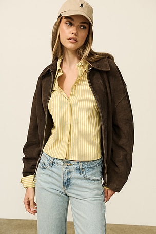 Stripe Poplin Fitted Shirt Helsa