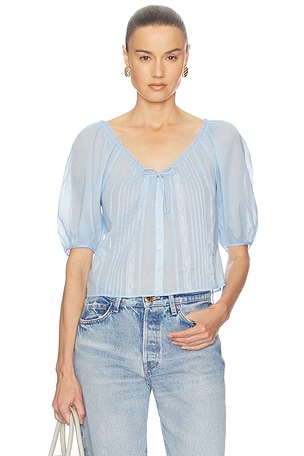Voile Peasant Blouse Helsa