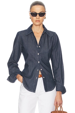 Denim Fitted Shirt Helsa