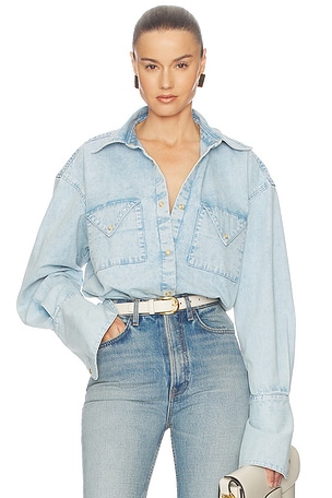 CHEMISE WASHED DENIM SHIRT Helsa