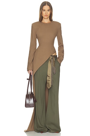 Wool Blend Asymmetrical Tunic Helsa