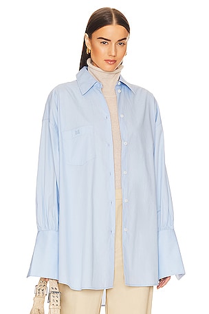 Cotton Poplin Oversized Shirt Helsa