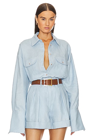 Linen Button Down ShirtHelsa$228