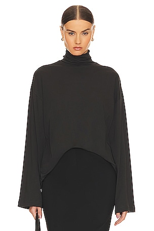 Marissa Webb Zip Front Bodysuit in Black