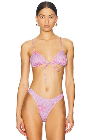 Triangle Front Tie Bikini Top Heavy Manners