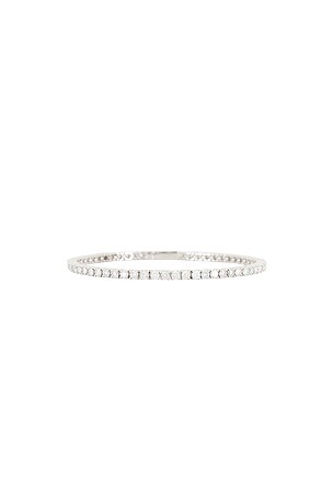 Heaven Mayhem Lab Grown Tennis Bracelet in Metallic Silver