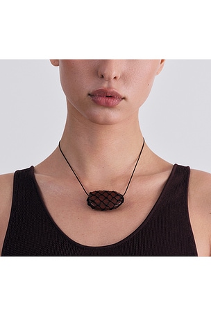Heaven Mayhem Julia Wood Black Net in Brown