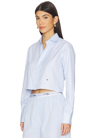 HOMMEgirls Original Cropped Shirt in Baby Blue