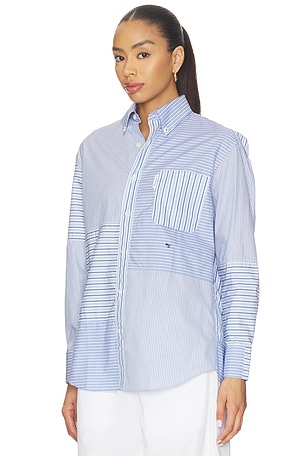 HOMMEgirls Patchwork Shirt in Blue