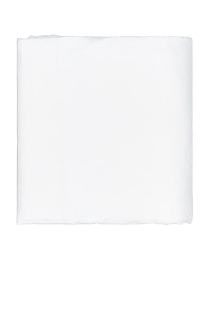 HAWKINS NEW YORK Simple Linen Queen Duvet Cover in White