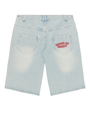 House of Sunny Sundown Denim Shorts in Blue