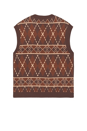 House of Sunny Ripples Vest in Brown