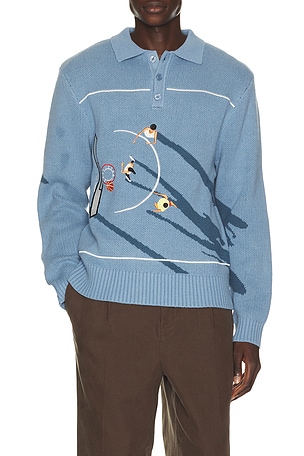 King Of The Court Knitted Polo House of Sunny