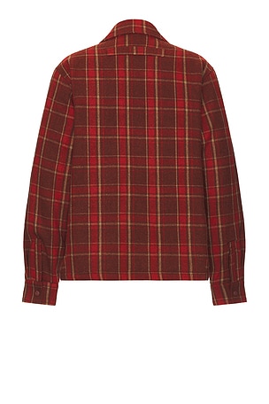 House of Sunny Heavyweight Plaid Overshirt in Red