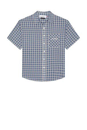 Grandad Check Button Down Shirt House of Sunny