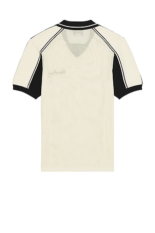 House of Sunny Keepers Knit Polo in Cream