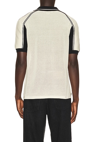 House of Sunny Keepers Knit Polo in Cream