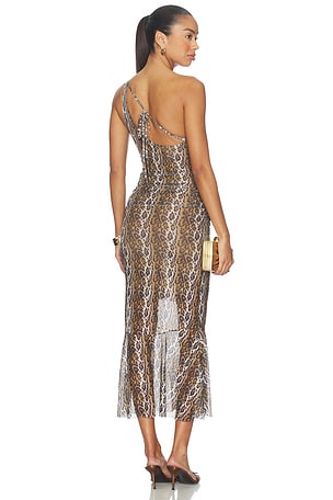 Leopard Asymmetric Dress House of Sunny