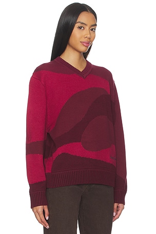 House of Sunny House of The Red Landscape Sweater in Red