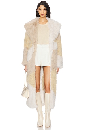 The Hustle Faux Fur Coat House of Sunny