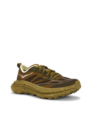 Hoka zapatilla deportiva mafate speed 4 en color verde oliva