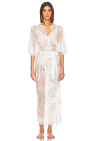 homebodii Kassiah Robe in White. Size XS. Also