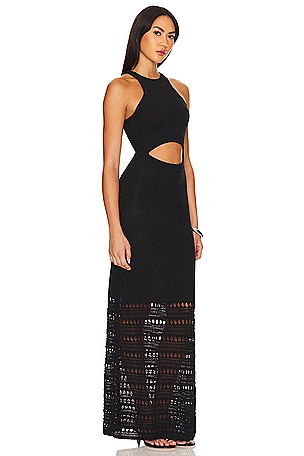 House of Harlow 1960 x REVOLVE Carlena Maxi Knit Dress in Black