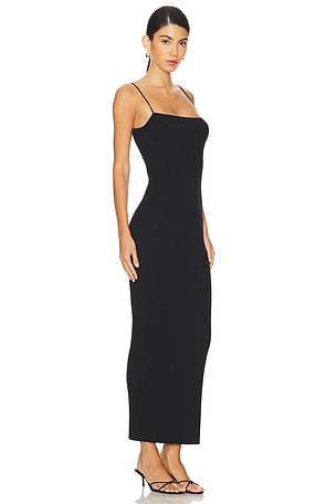 House of Harlow 1960 Laurence Rib Maxi Dress in Black