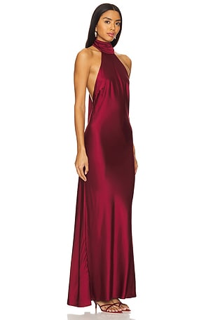 House of Harlow 1960 x REVOLVE Astra Gown in Burgundy
