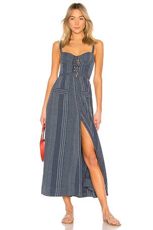 House of Harlow 1960 x REVOLVE Nadia Dress in Navy & Ivory Stripe | REVOLVE