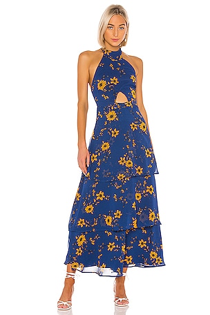 house of harlow floral maxi dress Anthropologie House Of Harlow Ivory Floral Linen Maxi Dress S NWT