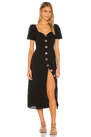 House of Harlow 1960 x REVOLVE Roman Midi Dress in Noir