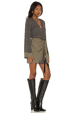 House of Harlow 1960 x REVOLVE Giovanna Mini Dress in Olive